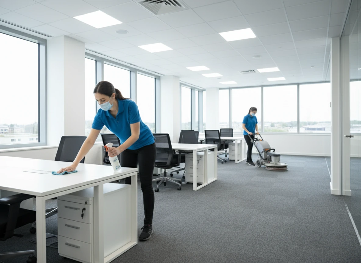 نظافة المكاتب والمساحات التجارية